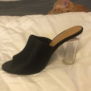 Black mules size 8